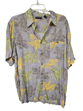 Knightsbridge Hawaiian Shirt Mens Sz XL Aloha Beachy Vacation Tropical Hibiscus